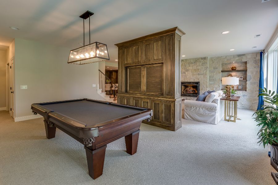Basement recreation area